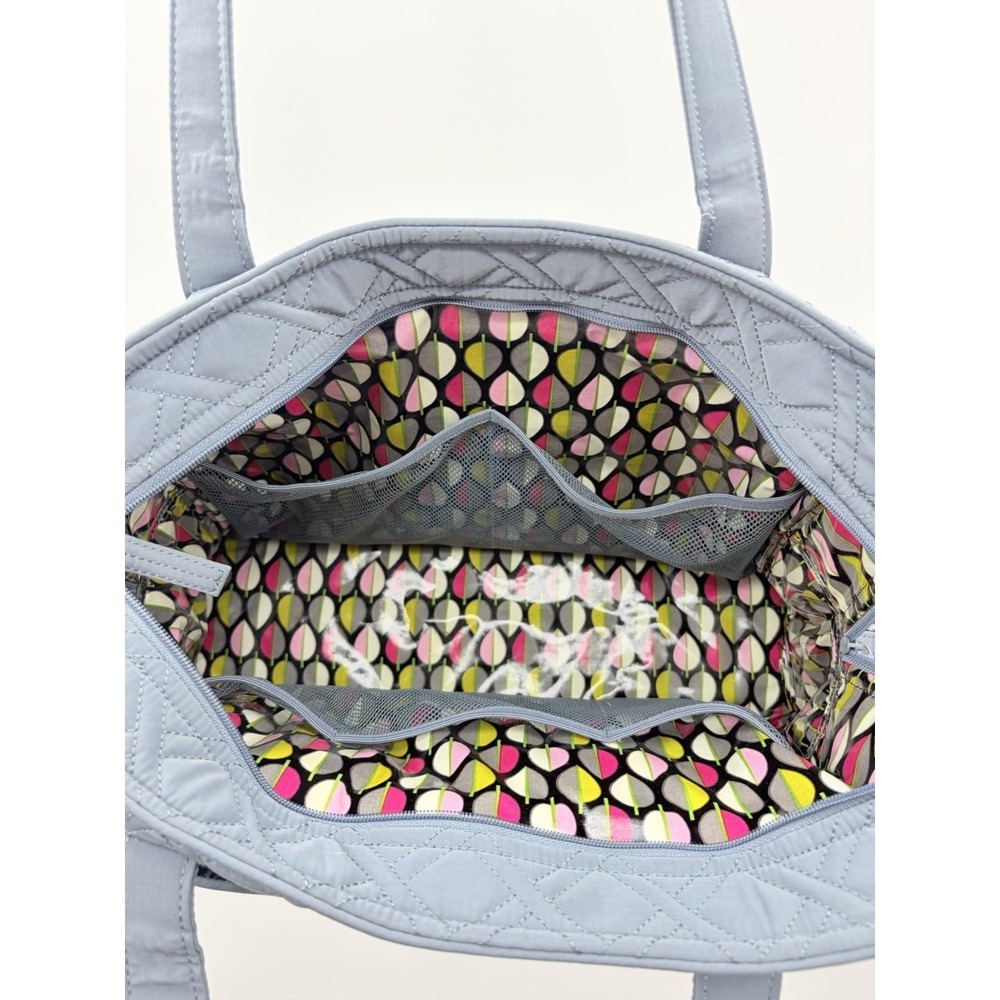 Vera Bradley Quilted Stroll Around Diaper Baby Shoulder Bag in Solid Gray $165 - Picture 7 of 14